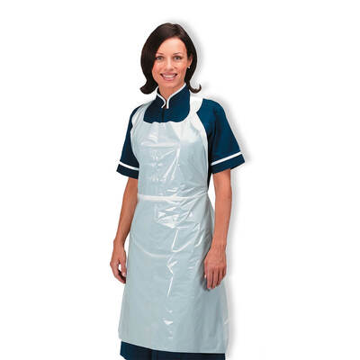 Apron Polythene White 68.6 x 117 cm x1000