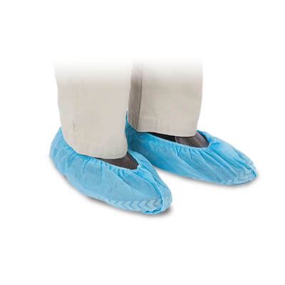 CPE PREMIUM GRADE BLUE OVERSHOES 16""(41CM) X100