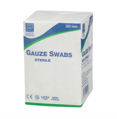 TOPPER 12 STERILE SWABS 10X10CM X 70 10cm x 10cm