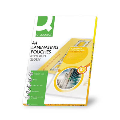 A4 Laminating Pouches 100 Micron Clear x100