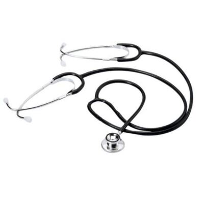 Timesco Dual Head Teaching Stethoscope - Black Black