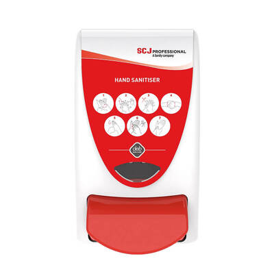 Cutan Hand Santiser Dispenser Red x1