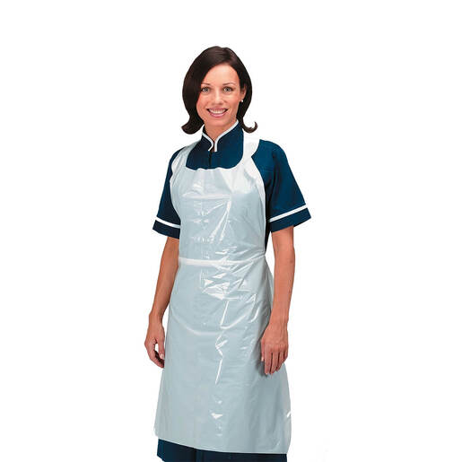 Disposable Aprons (roll)  16mu white x200