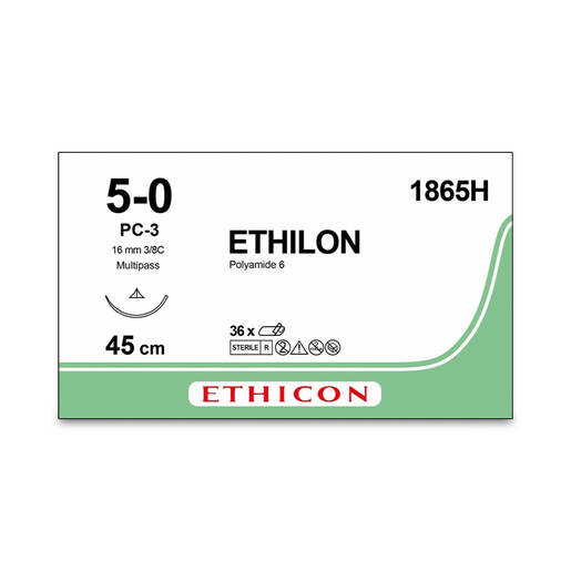 Ethilon 1865H Black 5-0 Suture 45cm (36 pieces 45 cm x36