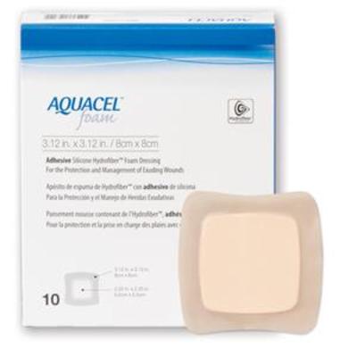 Aquacel Foam Adhesive 8cm x 8cm x10