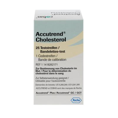 Accutrend Cholesterol Testing Strips x25