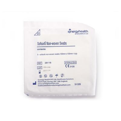 Sofsorb Non-Woven Swabs 4 ply Non-Sterile 10cm x 10cm x200