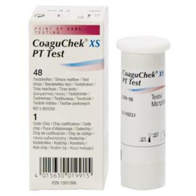 CoaguChek®  XS PT Strips for XS and XS Plus Diagnostic Meter, pack of 48